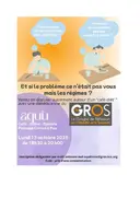 Lundi 13 Octobre " Et si le problème, ce n'était pas vous mais les régimes"