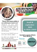 Jeudi 18 septembre : L'alimentation du tout petit. Les ateliers Papoto